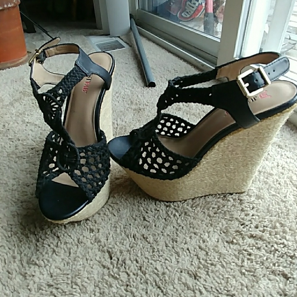 JustFab wedge sandals